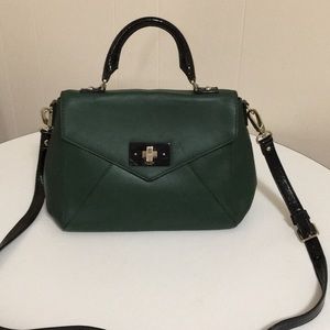 Kate Spade green leather bag